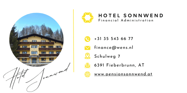 Handtekening Hotel Sonnwend